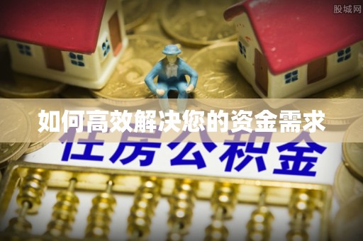 西工如何高效解决您的资金需求